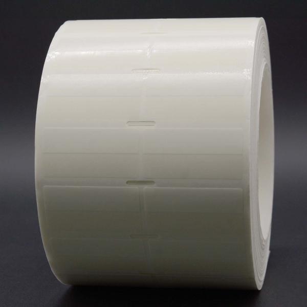 Buy cheap 40x20-10mm Cable Adhesive Label 1mil White Gloss Transparent Water Resistant Polyester Label from wholesalers