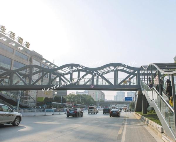 Pedestrian Overpass Structural Steel Bridge Design Shop Drawing and Metal Bridge
