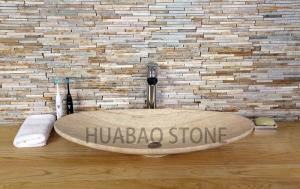 Buy cheap Grey Small Pedestal Slate Stone Sink Basin Kitchen With Single Faucet from wholesalers