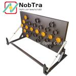 25 Lamps Solar Battery Trailer Mount Remote Control LED Traffic Signal Board CE