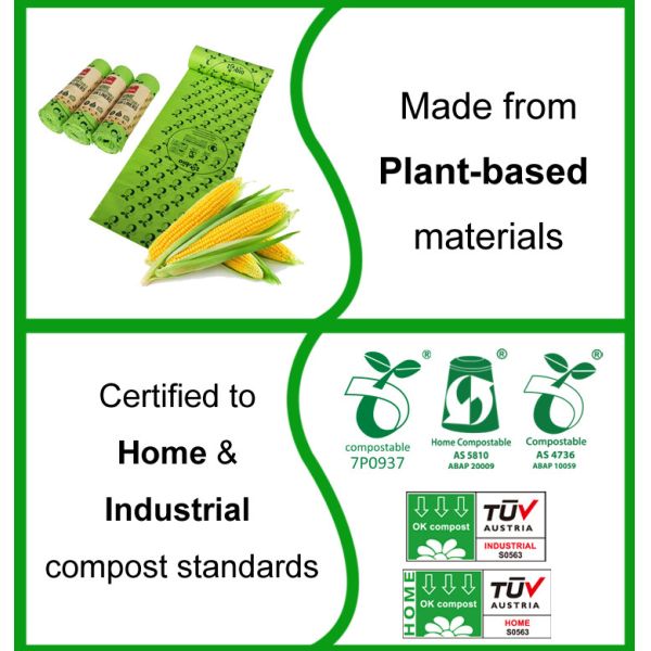 5LB Biodegradable Shopping Bag Customized Packaging Shopping Bag Compostable