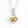 Buy cheap Cushion White Jade Marquise Pendant Necklace Elegant Gemstone Jewelry Women from wholesalers