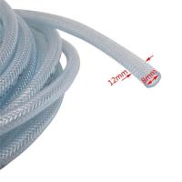 Buy cheap Flexible PVC Transparent Braided Reinforced Hose Polyester fiber braided product