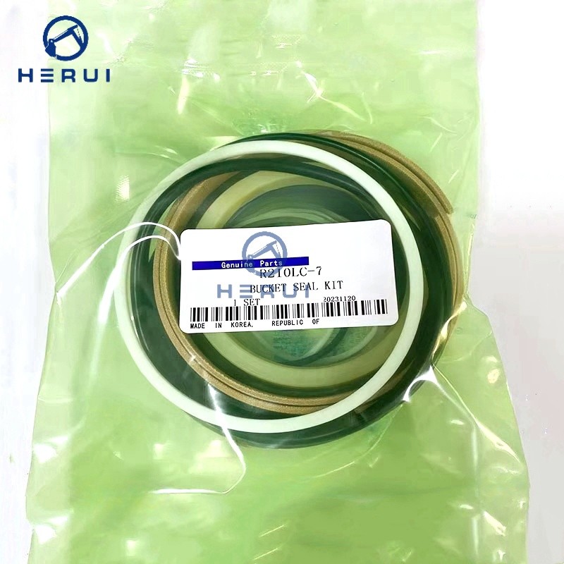 Boom Bucket Arm Cylinder Seal Kit R210LC-7 For Hyundai Excavator Hydraulic Cylinder Repair Oil Seal Kit