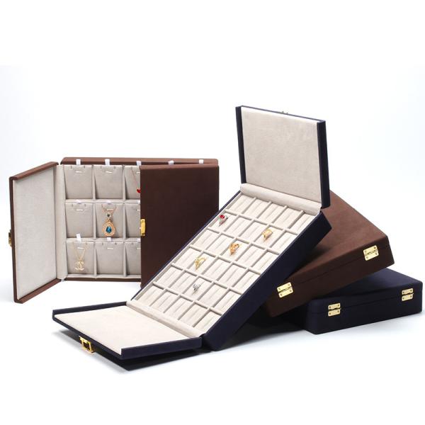 Luxury Packaging Microfiber Jewelry Box for Rings Stud Earrings Bracelet and