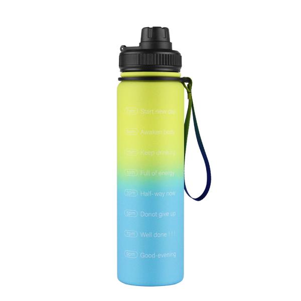 Fashion Gradient Vacuum Insulated 32 Oz Metal Water Bottle Wide Mouth With