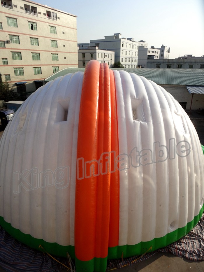 Double Layers Dome Shaped Inflatable Party Tent With 10mD Span For Rental Business