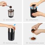 Fine Powder Electric Nut Grinder Machine 70g Removable For Coffee Bean Nuts
