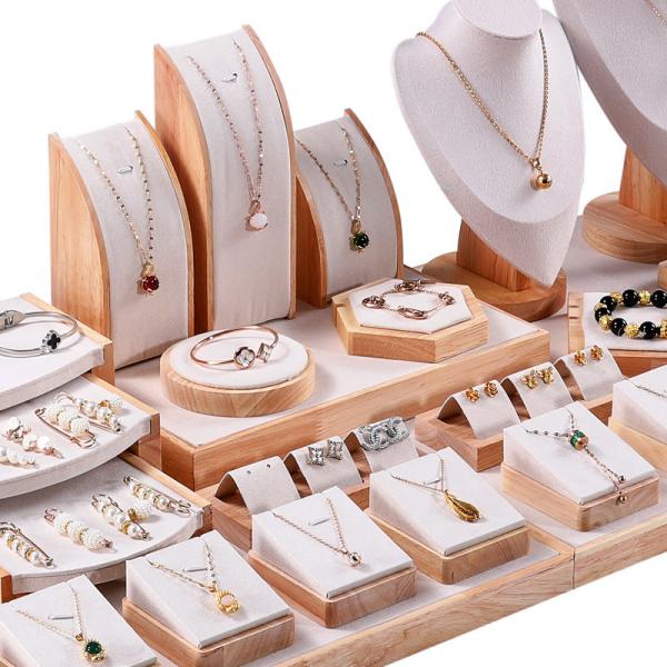 Buy cheap Retail Wood Jewelry Holder Stand Display Set For Necklaces Pendants from wholesalers
