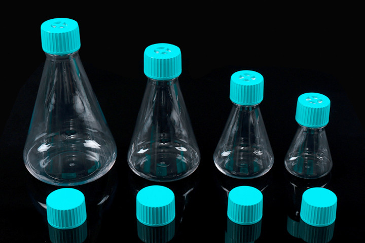 Bacterial Cell Culture Flasks 125ml 66mm PCR Laboratory