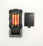 Mini Portable LED Work Lights Battery Operated ABS Black With Rubber Painting 3W