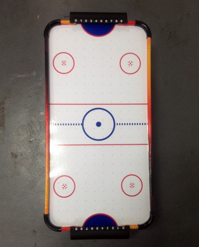 Round Corners Mini Game Table Air Powered Hockey Table For Children Play