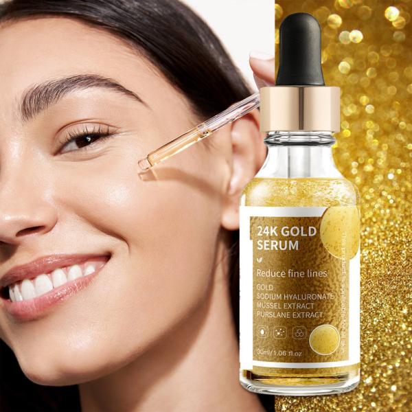 Buy cheap Argan Anti Aging 24k Gold Skin Brightening Serum For Face 30ml from wholesalers