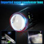 White 45W Mini Lens Y8 H4 Car LED Spotlight Universal Headlight Bulb
