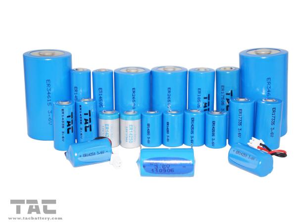 Quality Ammeter LiSOCl2 Battery ER17335 1800mAh 3.6V Stable Voltage Li socl2 lithium battery for sale