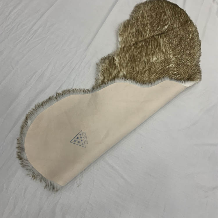 Square Sheared Sheepskin Rug Artificial Fur Carpet 38KG