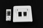 1pc/Poly Bag RJ45 Cat 5e Network Cable Faceplate