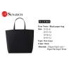 Buy cheap Custom Logo High Quality Small Middle Large Size metal buttom Flat paper rope handle Black Paper Bags from wholesalers