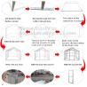 Buy cheap Agricultural Glass Green House for Commerical,Pop up Greenhouse Eco-friendly Fiberglass Poles Overlong Cover 98"x49"x53" from wholesalers