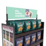 Sheet Shaped Snack Metal Display Rack For Supermarkets Food Packaging