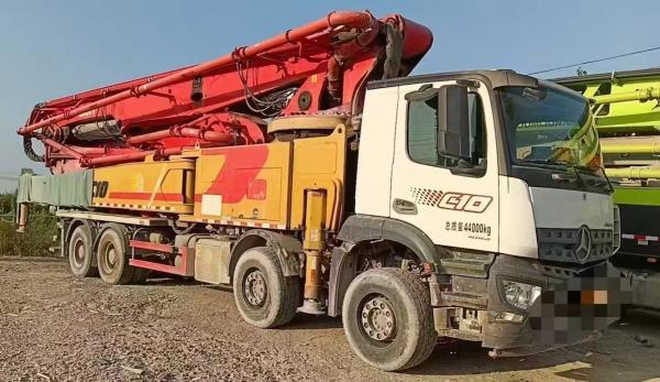 Buy cheap Sany 62m Mercedes-Benz chassis pump truck price, 62m concrete pump truck performance from wholesalers