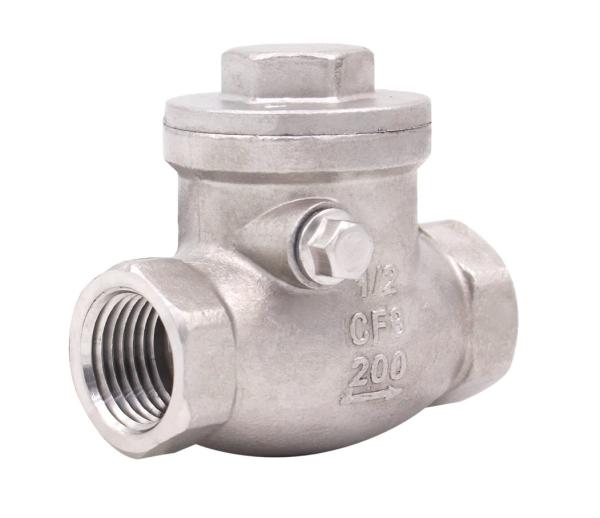 Buy cheap Female Thread 1/2 Inch Swing Check Valve WOG 200 PSI Stainless Steel SS304 CF8M NPT from wholesalers