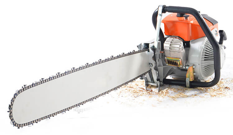 2 Stroke Single Cylinder Gasoline Chainsaw 4.8KW High Power 105cc Power Saw