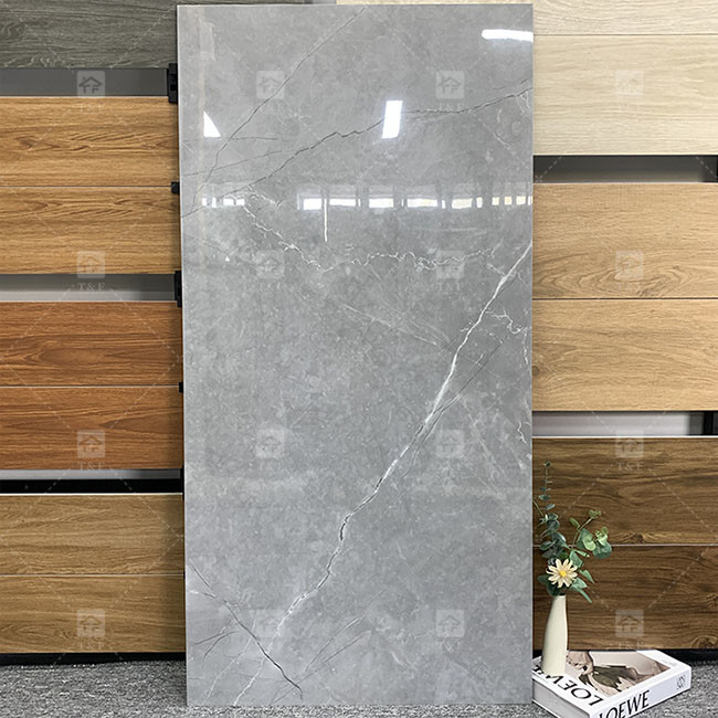 Luxury 600x1200mm Full Body Glossy Polished Glazed Tile For Floor Marble Porcelain Tiles