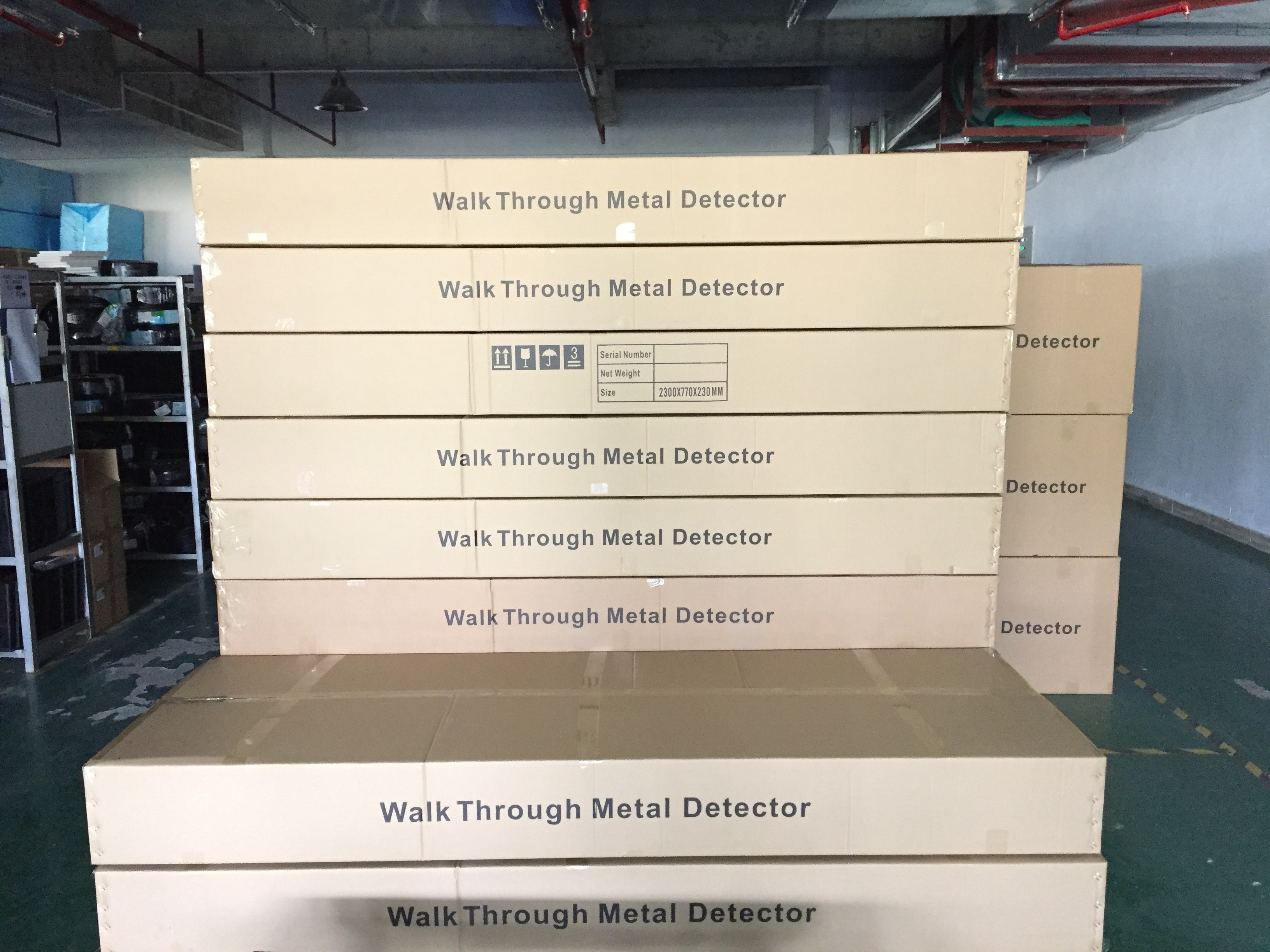 24 Zones 8h Battery IP65 15w Walk Through Metal Detector