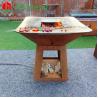 Buy cheap Wood Fuel BBQ Corten Steel Grill Rusty red Color from wholesalers