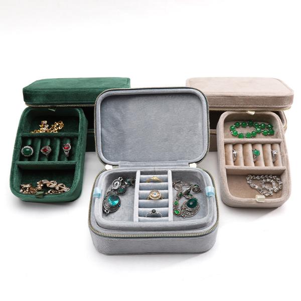 Buy cheap Wedding Velvet Travel Ring Box for Han Hong Couple Necklace Jewelry Storage from wholesalers