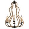 Buy cheap European french Wrought Rope Iron chandeliers for Dining room Kitchen (WH-CI-46) from wholesalers