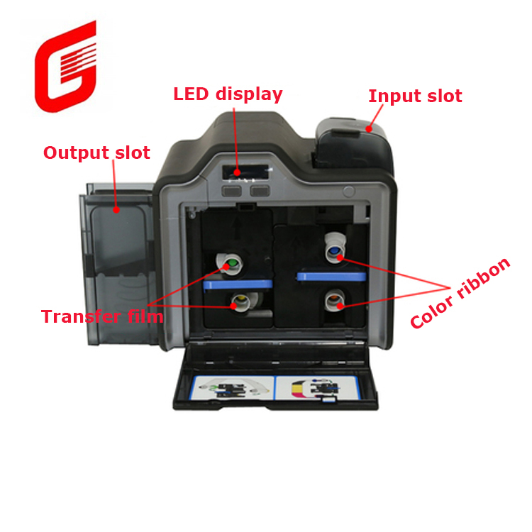 Fast and Accurate Fargo HDP5000 High Definition Retransfer PVC Smart ID Card Printer