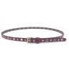 Buy cheap Modern Studded Ladies Skinny Leather Belts Punk 0.55'' Width Zinc Alloy Buckle from wholesalers