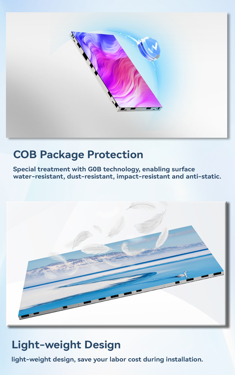 HD COB Transparent LED Video Wall Display Advertising Screen IP65 Waterproof