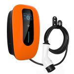 Indoor Outdoor Orange Wallbox EV Charger 22KW 32A Mobile Control