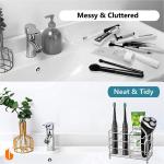 304 Stainless Steel Bathroom Toothbrush Holder Toothpaste Holder Stand Bathroom