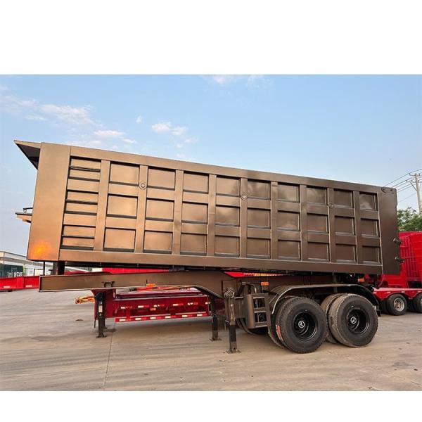 Buy cheap 2-Axis 12R20 Dump Semi-Trailer with Box Size Inner Size 9200x2200x1200mm from wholesalers