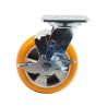 Buy cheap 6x2 Inch Round Pu Wheels Swivel Lock Heavy Duty Industrial Trolley Wheels Aluminium Core from wholesalers