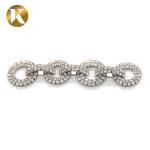 Fashion Elegant Crystal Bridal Shoe Clips 90mm*20mm Rhinestone Decoration