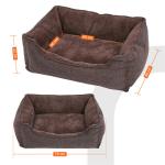 Washable Dog Bed Cushion , Dog Cage Cushion Customized Size Eco Friendly