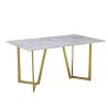 Buy cheap 6 Seater Luxury Marble Dining Table Sintered Stone Top Dining Table from wholesalers