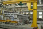 Construction Machinery Pillar Mounted Jib Crane , 5 Ton Rotary Stationary Jib
