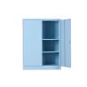 Buy cheap Solid Doors Blue Storage Cabinets , 2 Shelves Keyed Metal Storage Furniture from wholesalers