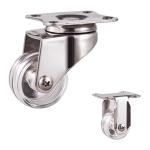 304SS 50mm Caster Wheels , 50kg Loading Fixed Caster Wheels