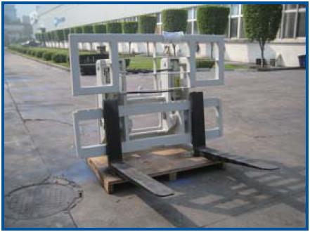 Buy cheap Forklift Hinged Fork Forklift Truck Attachments For Wood Industry Construction from wholesalers