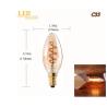 Buy cheap C35 Spiral LED Filament Bulb E14 E12 110V 220V 3W Vintage Edison Bulb Lamp from wholesalers