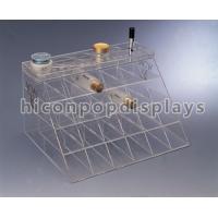 Buy cheap Customized Counter Top Acrylic Cosmetic Organizers With Slot Pocket product