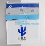 stationery bags file zipper bag, Frosted Plastic EVA Garment Packing Bag, Suit