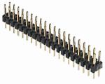 Through Hole 2.54MM Small Electrical Connectors Dual Row Straight Pin Header 2 -